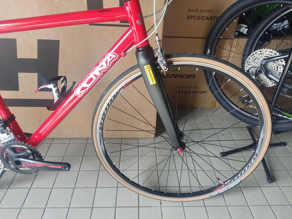 Bicicleta de estada guiador reto