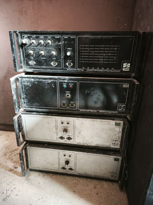 Комплект лампових концертних підсилювачів ЛОМО (СРСР)