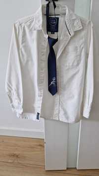 Koszula biała Cool Club 134 + krawat