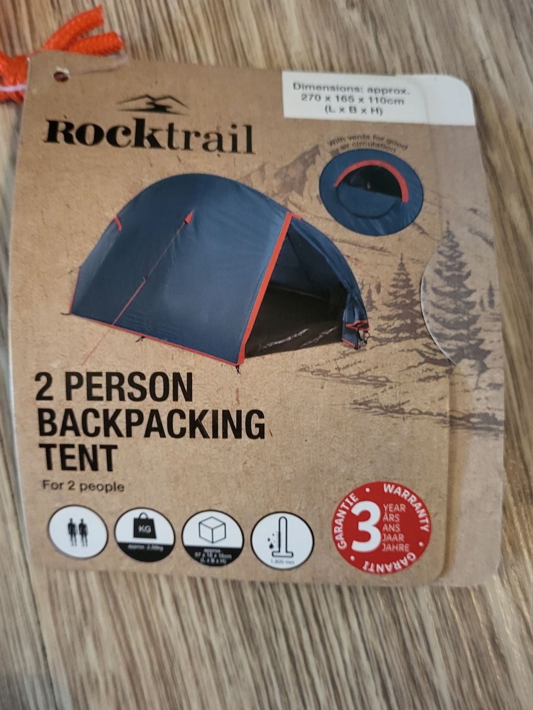 Namiot trekingowy ROCKTRAIL 2 osobowy