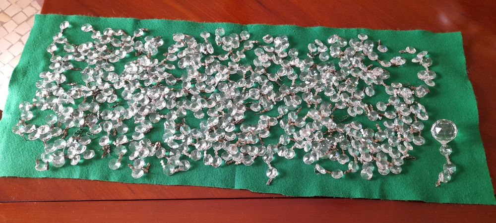 Pendentes octogonais cristal puro