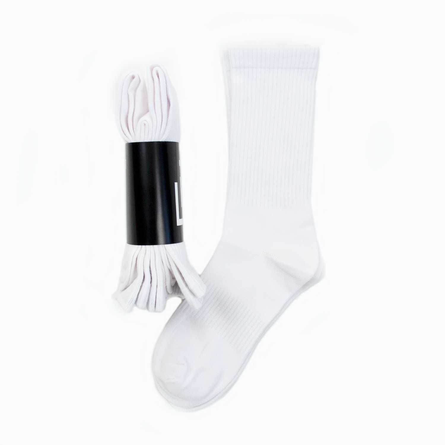 【HighWay】 M 38-42 Високі білі шкарпетки HighWay  высокие носки
