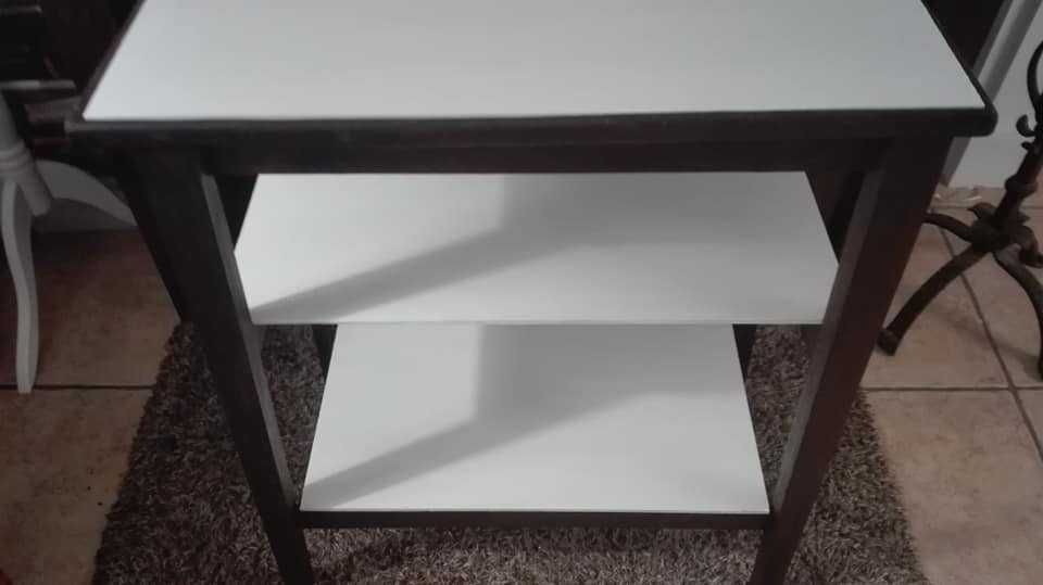 Stolik RTV biblioteczka regał PRL lata 70-te 62 cm x 32 cm x 75 cm