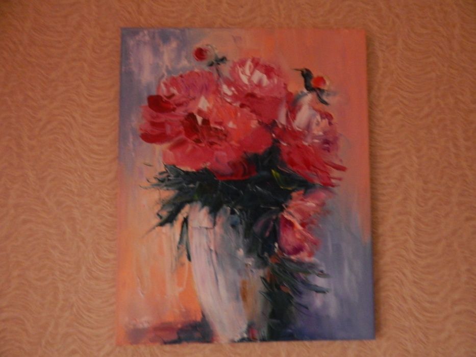 Картина "Цветы в вазе"