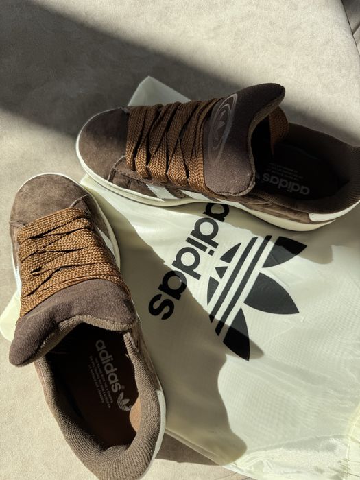adidas campus original brown натуральний замш люкс
