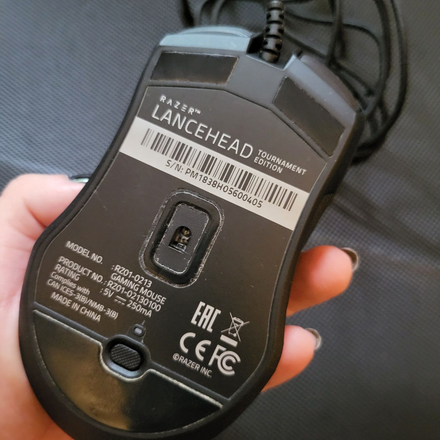 Myszka przewodowa Razer Lancehead tournament edition RZ01-0213
