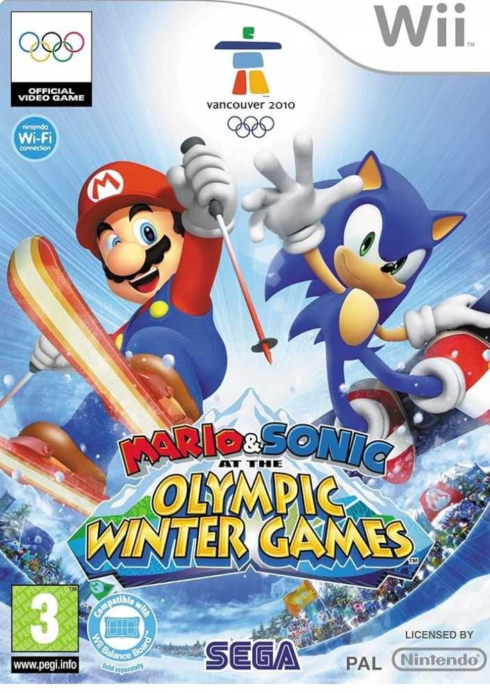Mario and sonic at the olimpyc winter game nintendo wii