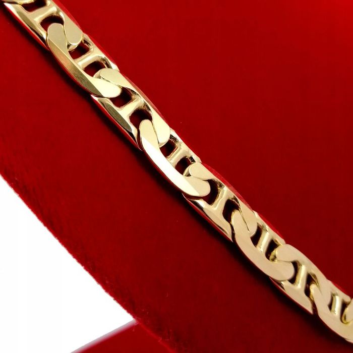 Męski Szeroki Łańcuszek Gucci 9mm Srebro + Grawer