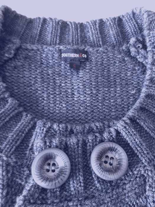 Casaco de malha, altura a 3/4, tamanho 36