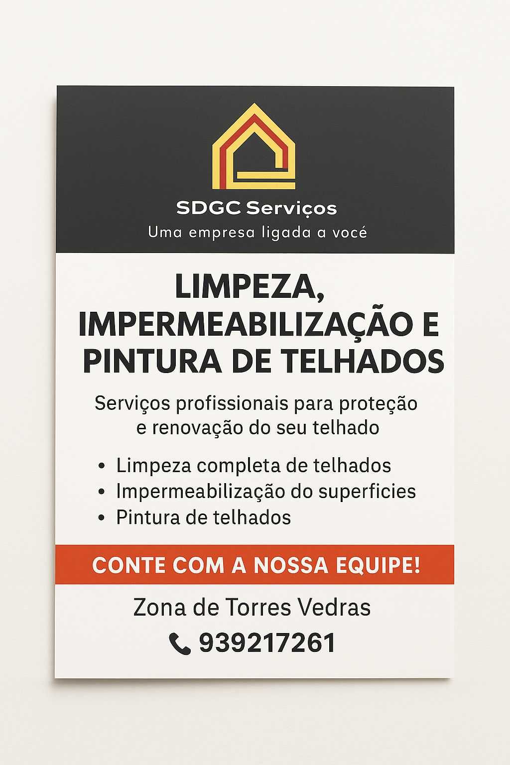 Pinturas e lavagem de telhados
