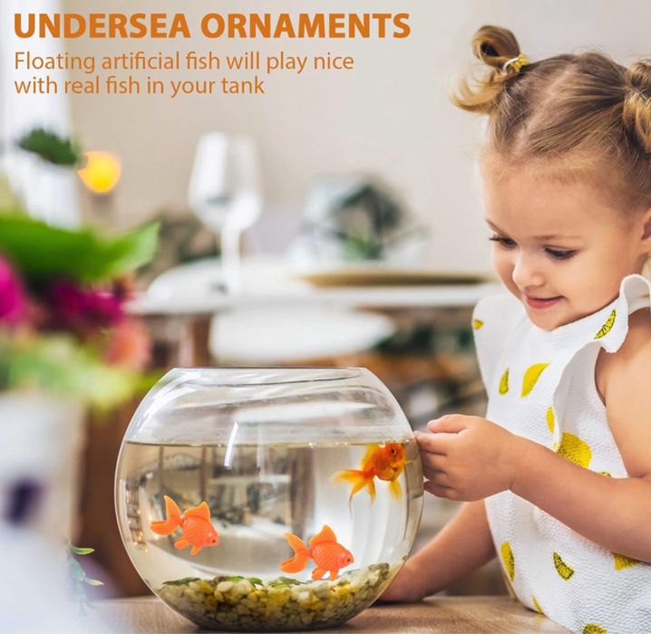 Sztuczne ryby dekoracja do akwarium 10 sztuk