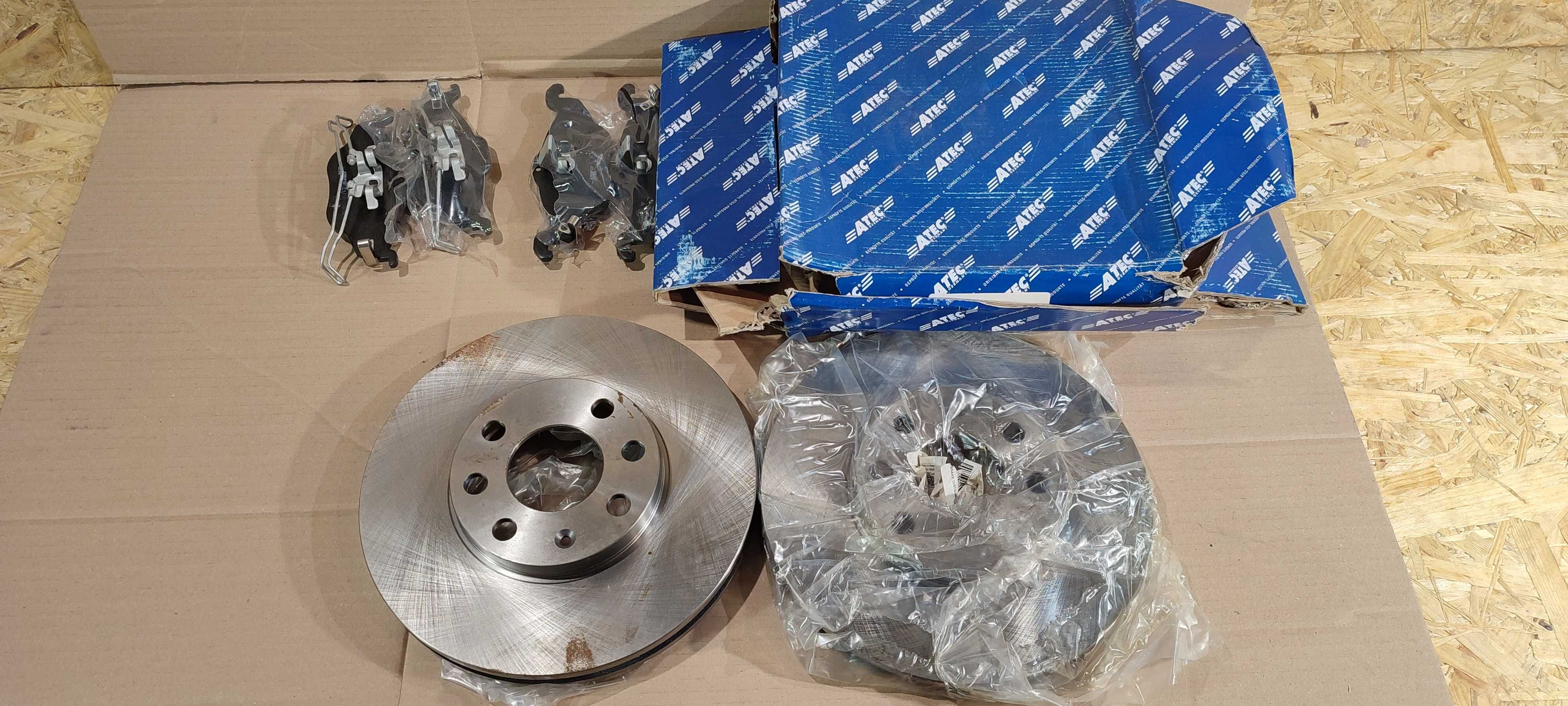 Opel astra F G H tarcze hamulcowe klocki przód przednie nowe ATE ORYG