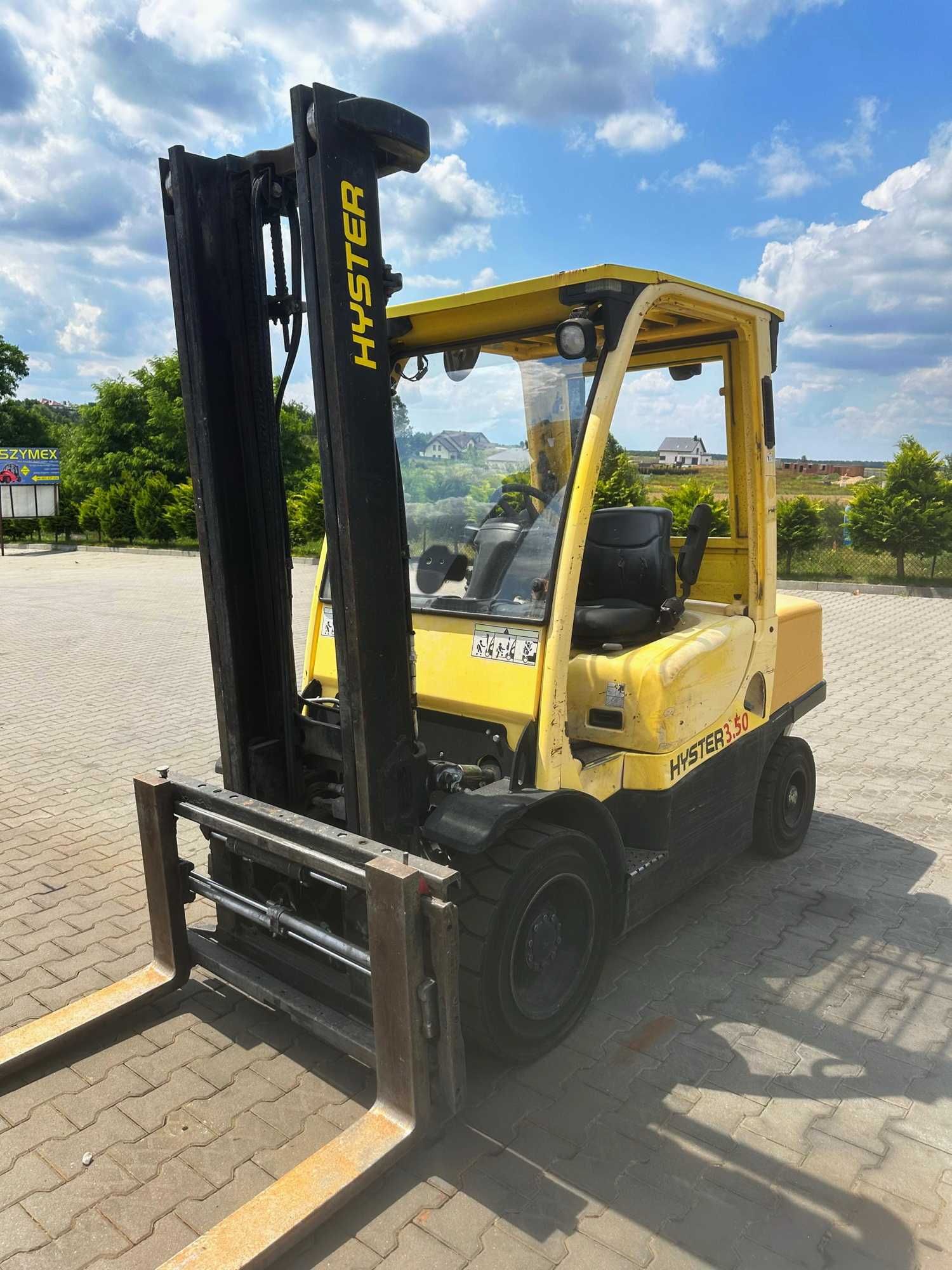 wózek widłowy HYSTER H3.5FT diesel przesuw pozycjoner 2010