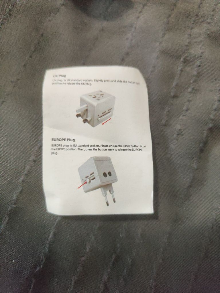 Adapter podróżny USB azja Europa USA Afryka napięcie 100-240V