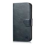 iCarer Oil Wax Wallet Case 2in1 etui iPhone 14 Pro skórzany pokrowiec