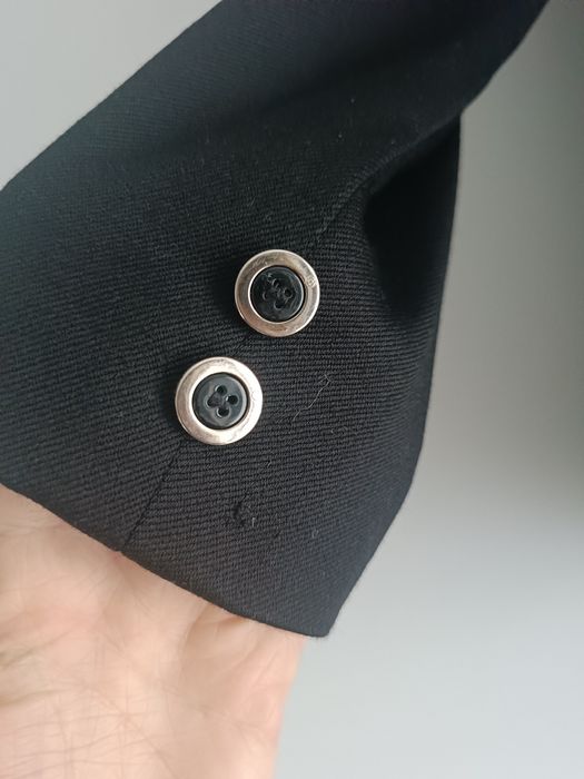 Wełniana czarna marynarka Simple rozmiar XS