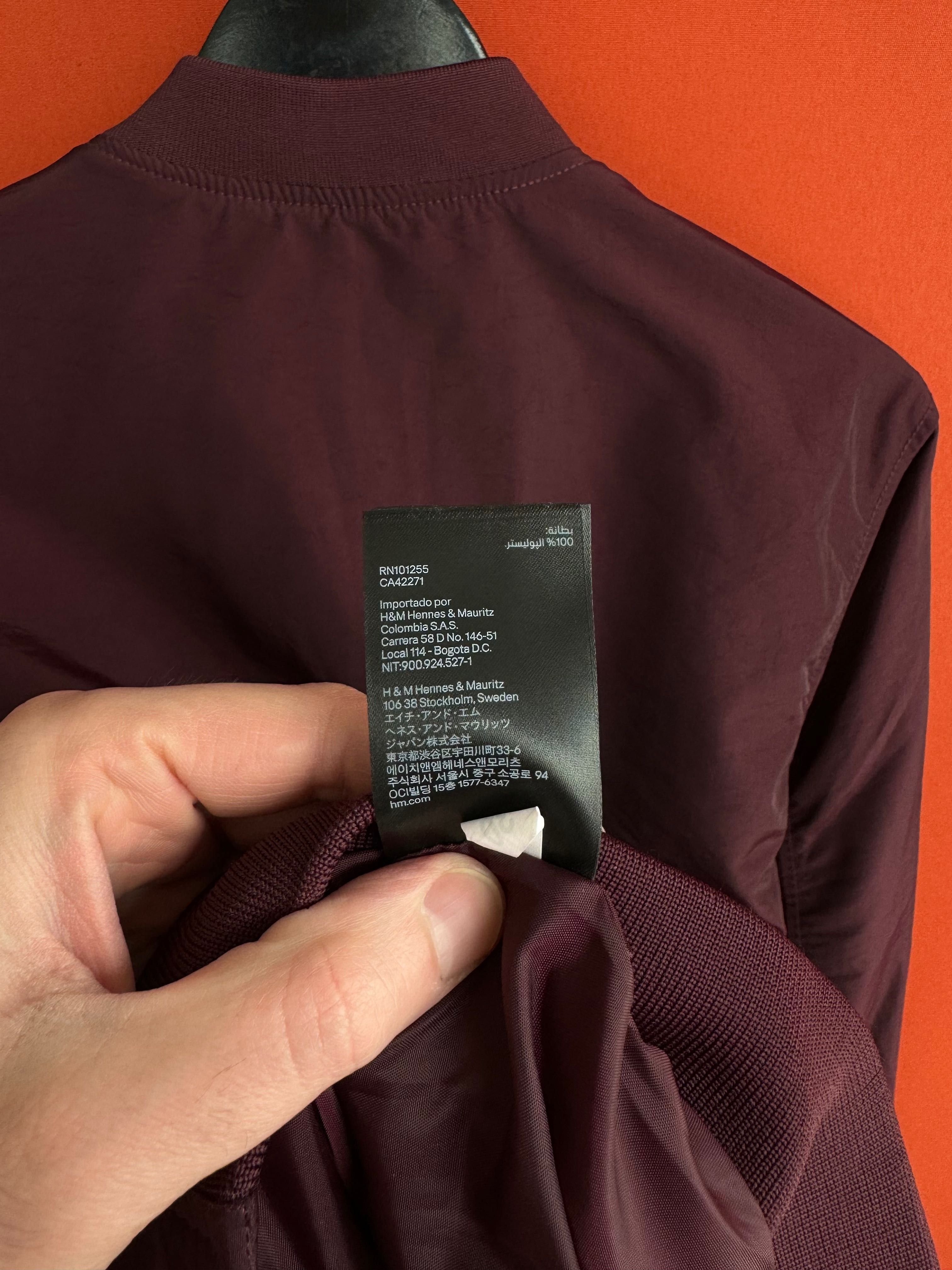 H&M оригинал мужская лёгкая куртка ветровка бомбер размер S Б У