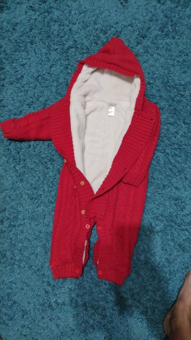 детский вязаный комбинезон