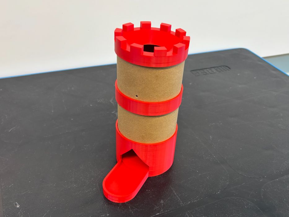 Torre de Dados Ecológica para Jogos de Tabuleiro