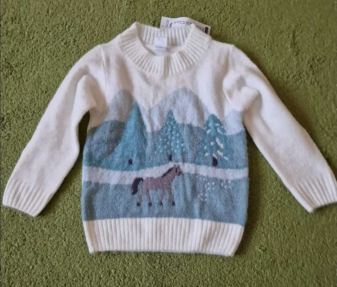 Nowy śliczny mieciutki sweterek 116