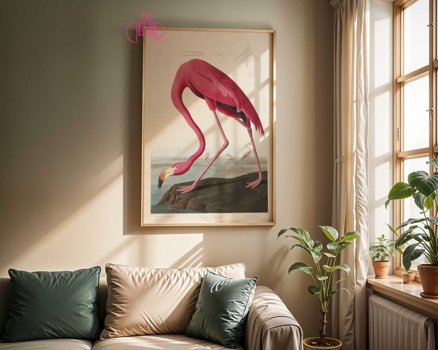 Plakat Amerykański Flaming