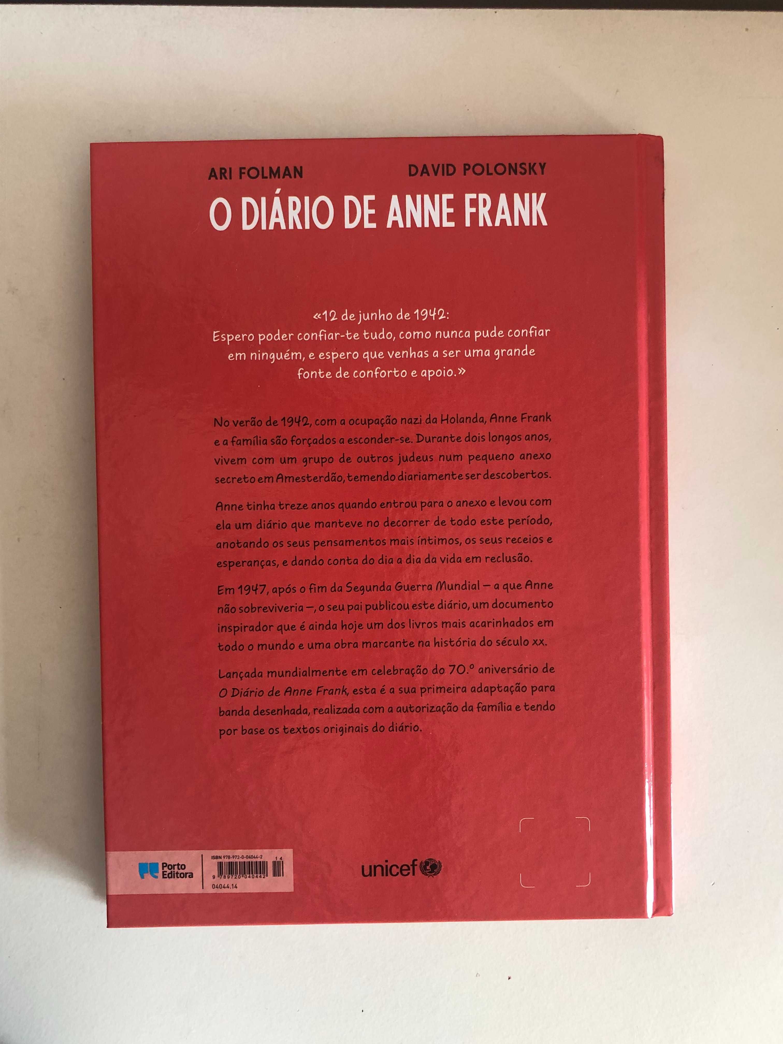 Livro em banda desenhada "O diário de Anne Frank"