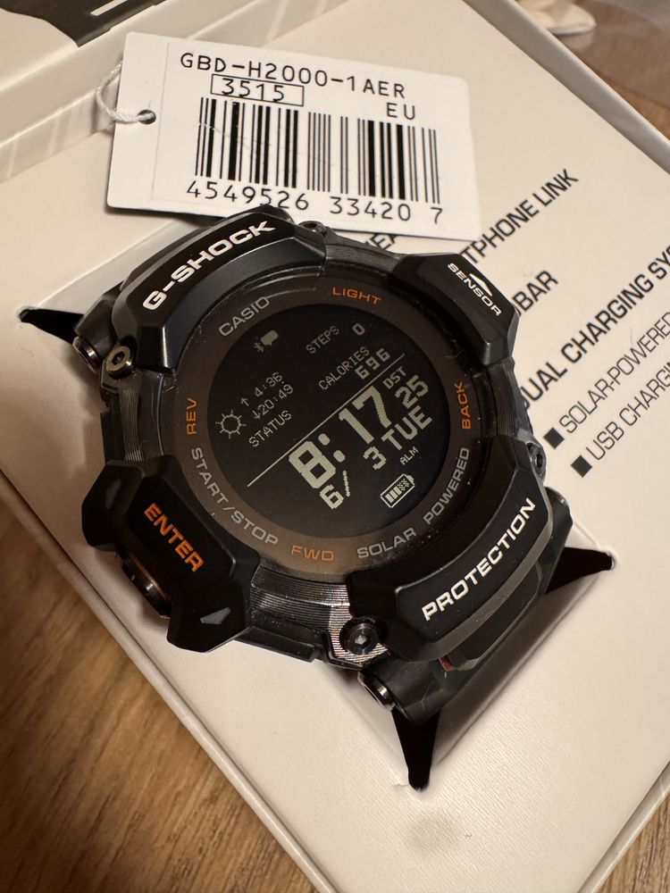 Zegarek casio g-shock GBD-H2000-1AER- gwarancja producenta 6 lat