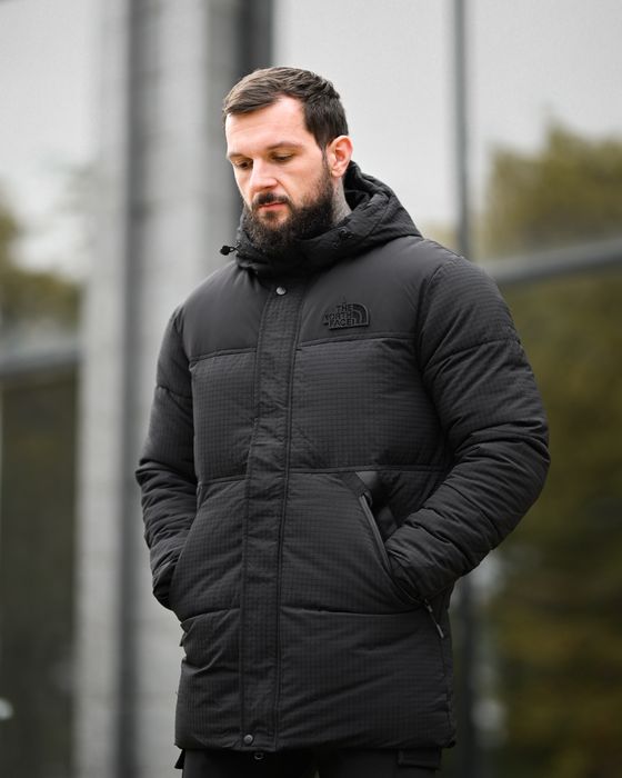 Зимова парка The North Face Чорна куртка норз фейс чорна