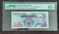 Banknot 100000 zł 1993r ser. AE 595. PMG 65 Moniuszko