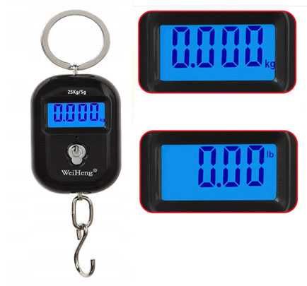 Mini Waga Elektroniczna Cyfrowa Hakowa Do 25Kg