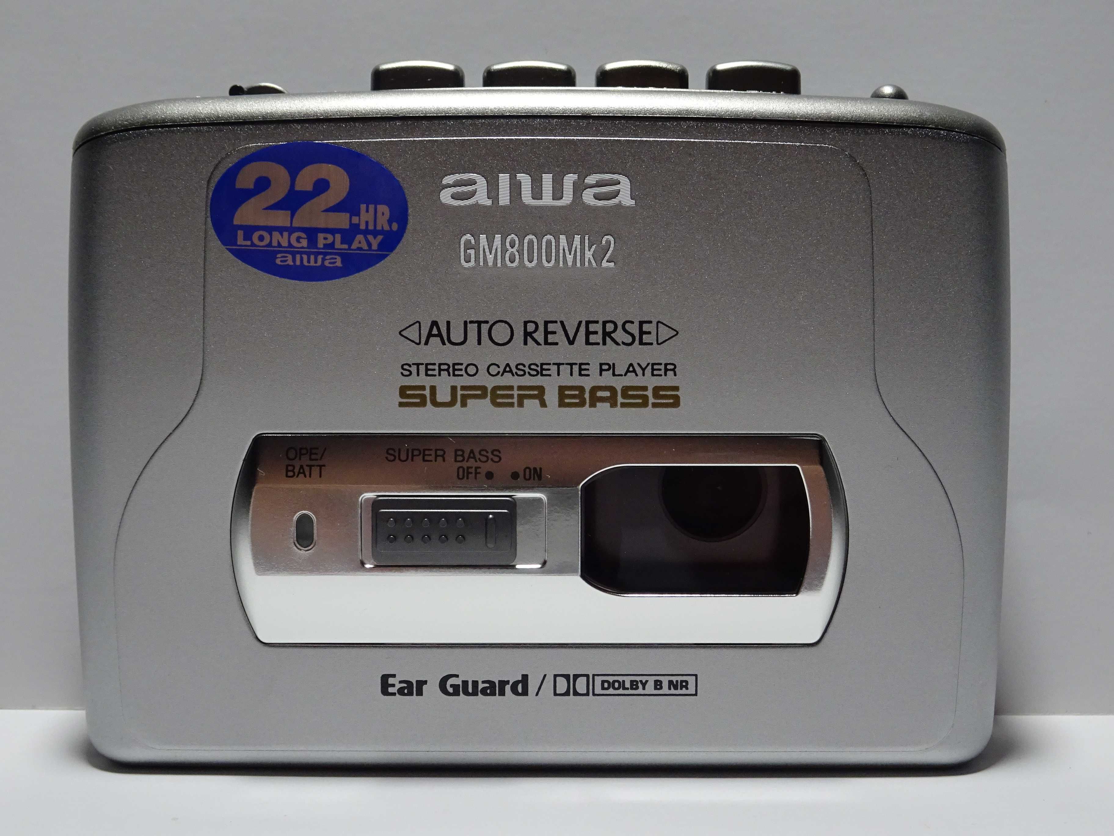NOWY Walkman AIWA HS-GM800MK2 (SR)Odtwarzacz Kasetowy DOLBY/AR - 1998r