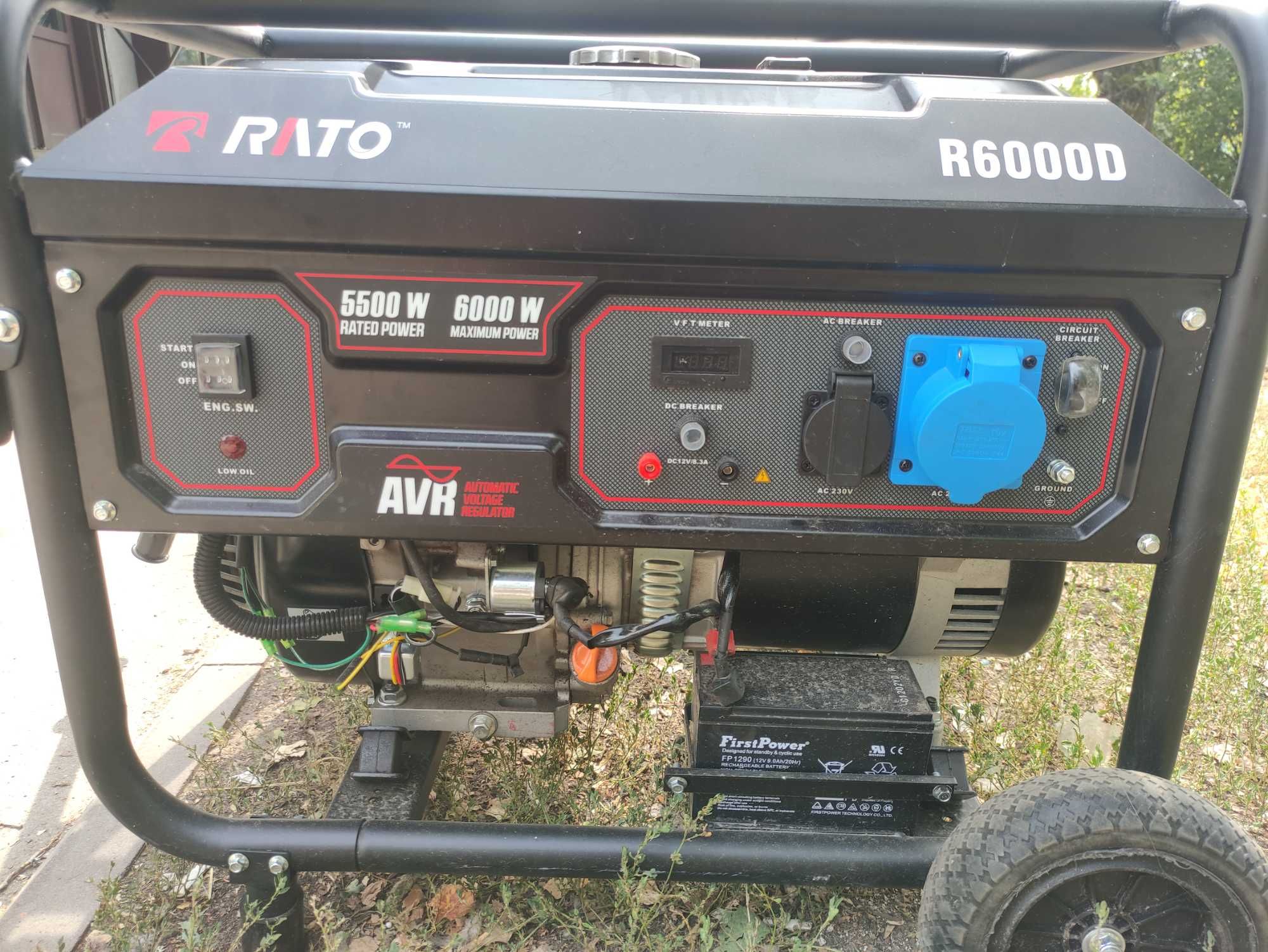 Продам Генератор( RATO D6000 )6кв