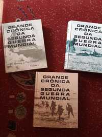 3 Livros de colecção da "Grande Crónica da Segunda Guerra Mundial"