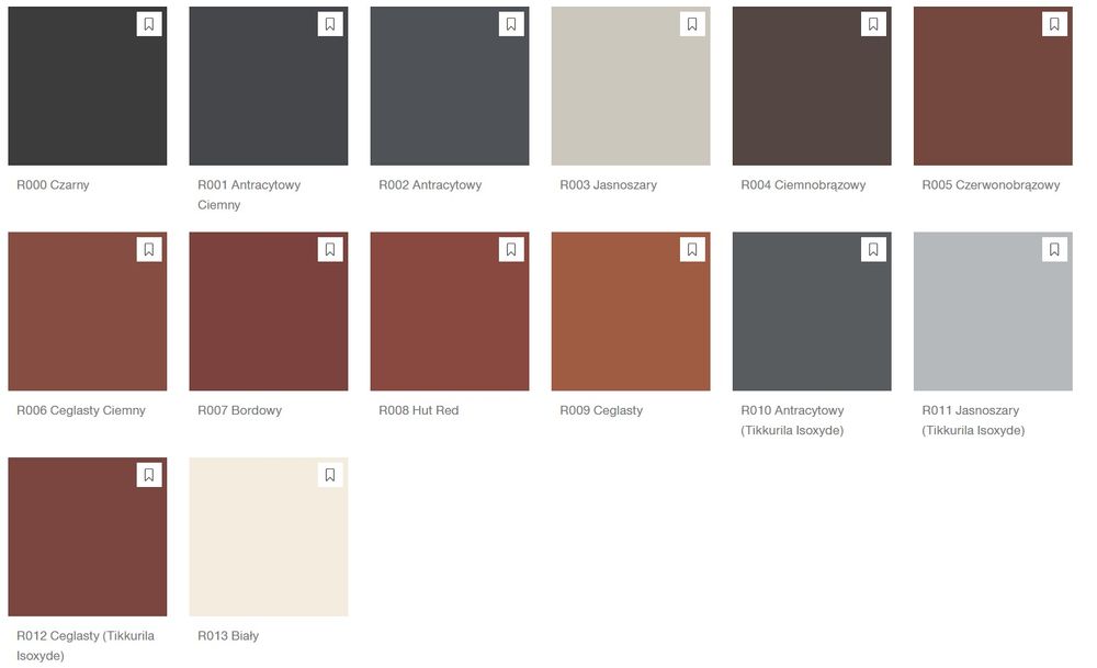 Farba do dachowki Tikkurila isonit 20 kolor ceglasty r006