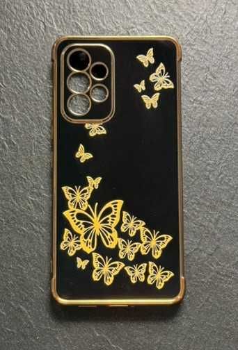 Zestaw 2 etui Vauki do Samsunga Galaxy A53 5G 6,5" motyle czarno-białe