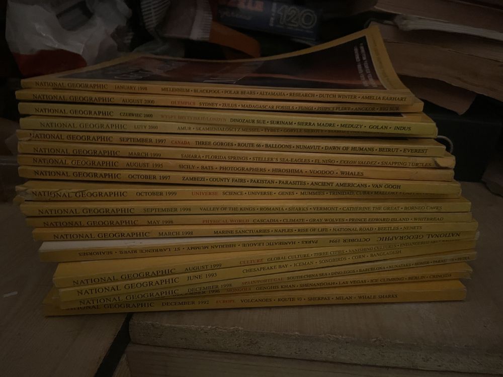 Czasopisma National Geographic w j angielskim rozne roczniki