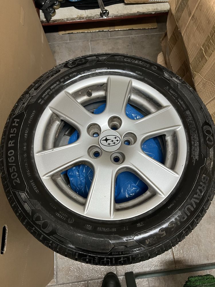 Felgi 15 5x100 subaru alutec opony lato