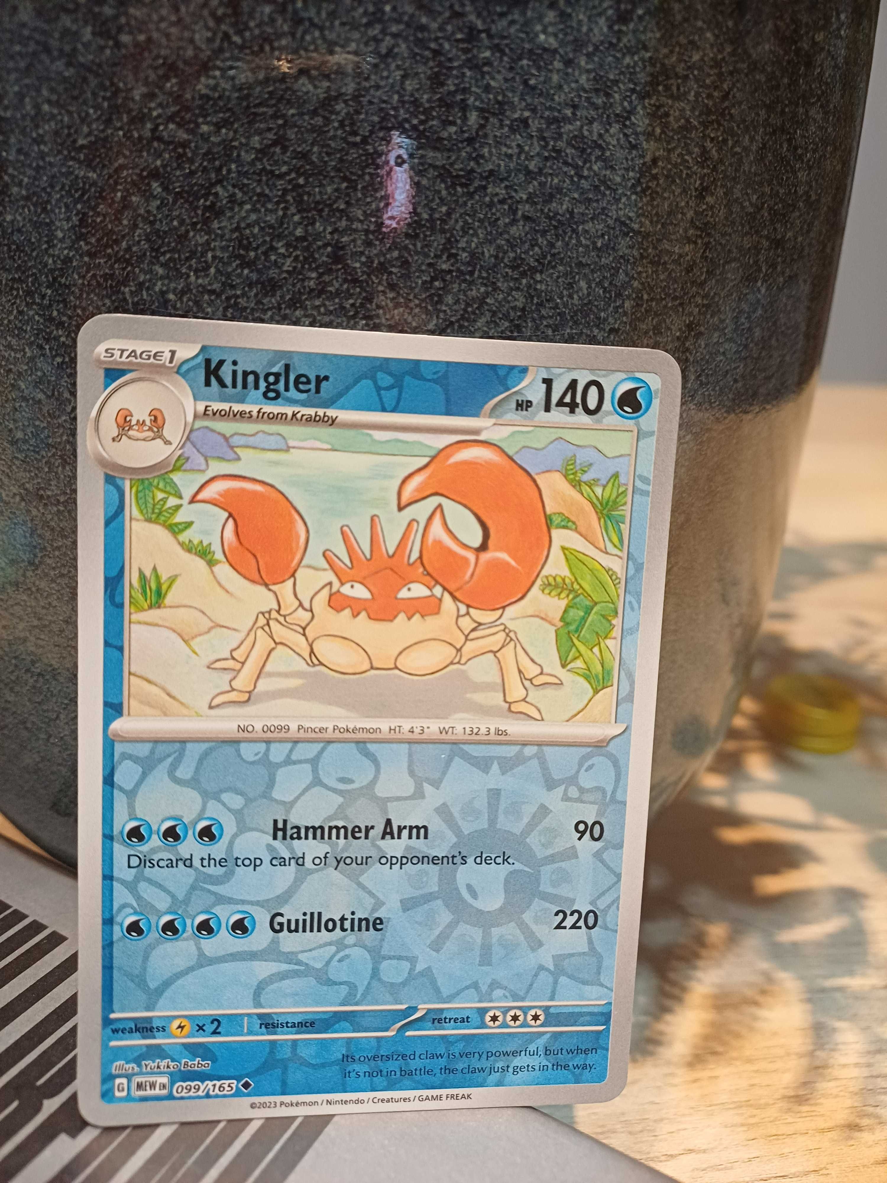Carta Pokémon Kingler [Reverse] #99