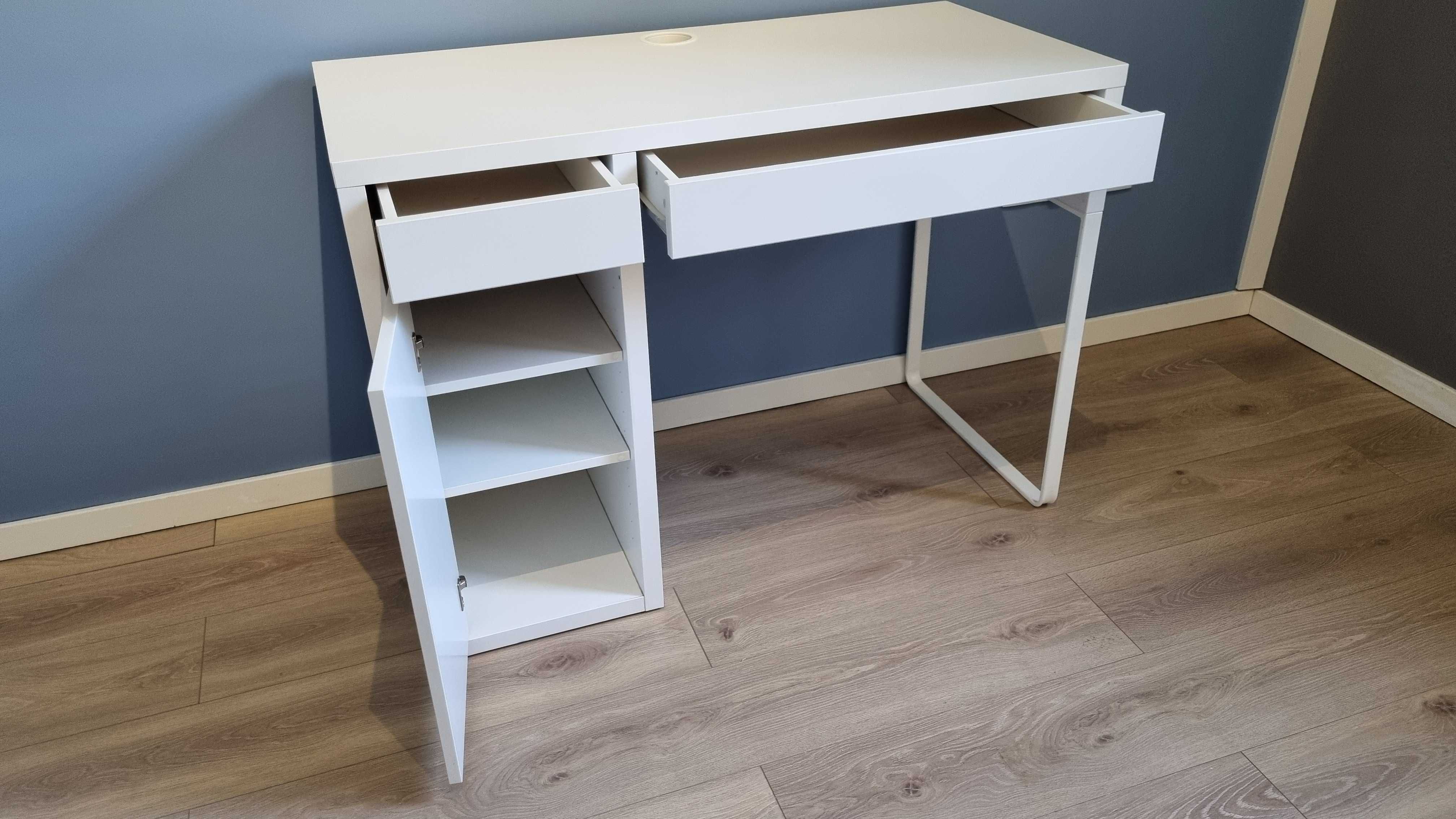 IKEA MICKE biurko 105x50 białe okazja super stan + plecki gratis