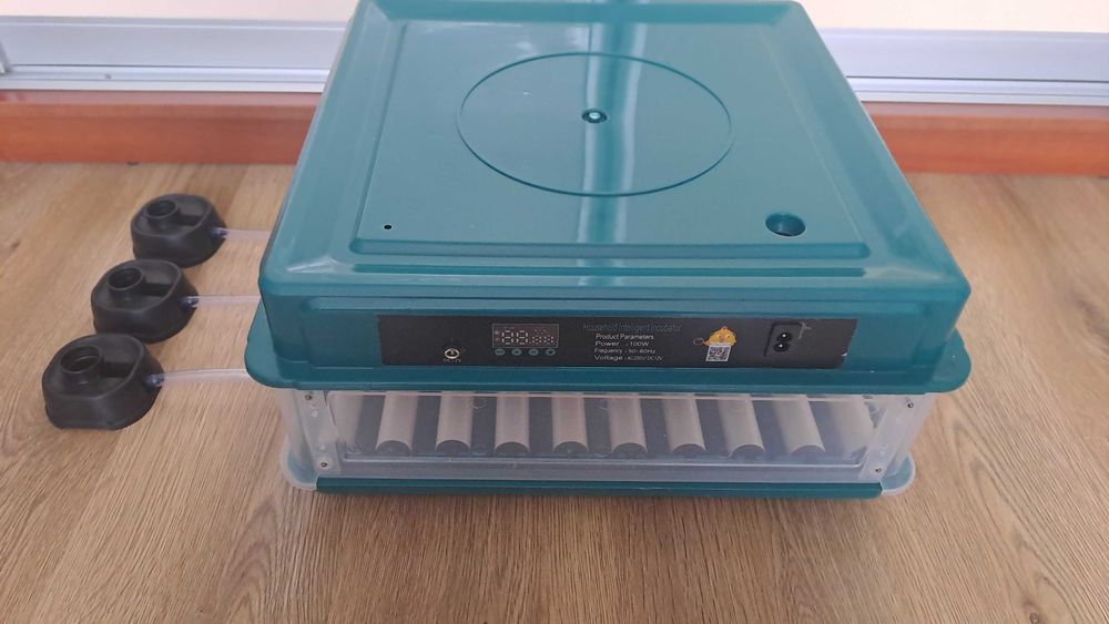 Інкубатор для яєць автоматичний 70-G 220/12 з овоскопом