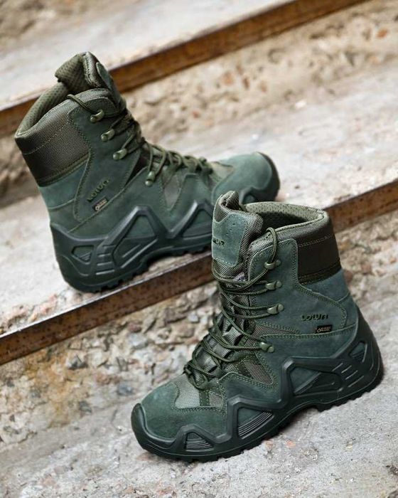 Берці з мембраною gore-tex Lowa чоловічі, тактичне взуття oliva