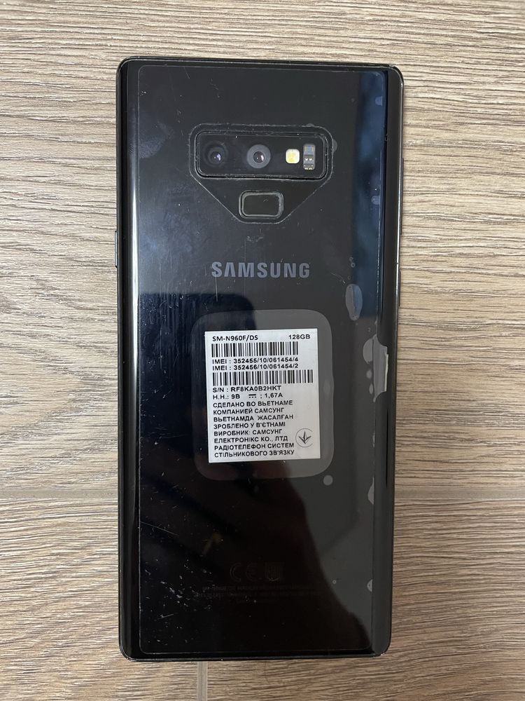 Samsung note 9, 128 gb