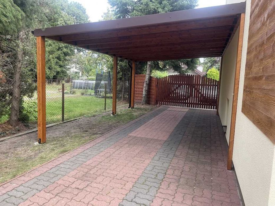 Wiata/altana garażowa, zadaszenie na samochód, wiata samochodowa