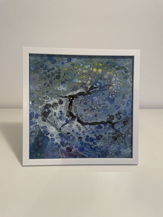 Malowany obraz z ramką