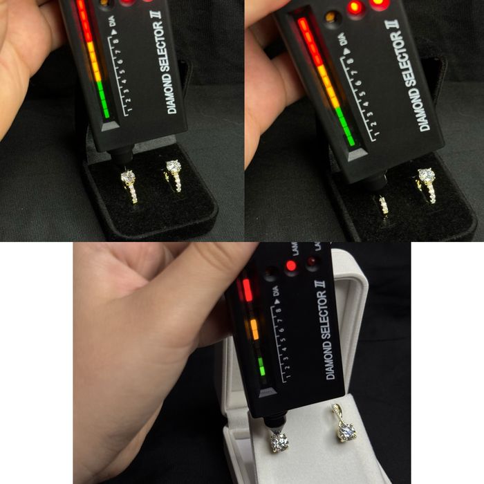 Преміальні сережки муассанітами 4 та 2.36 ct