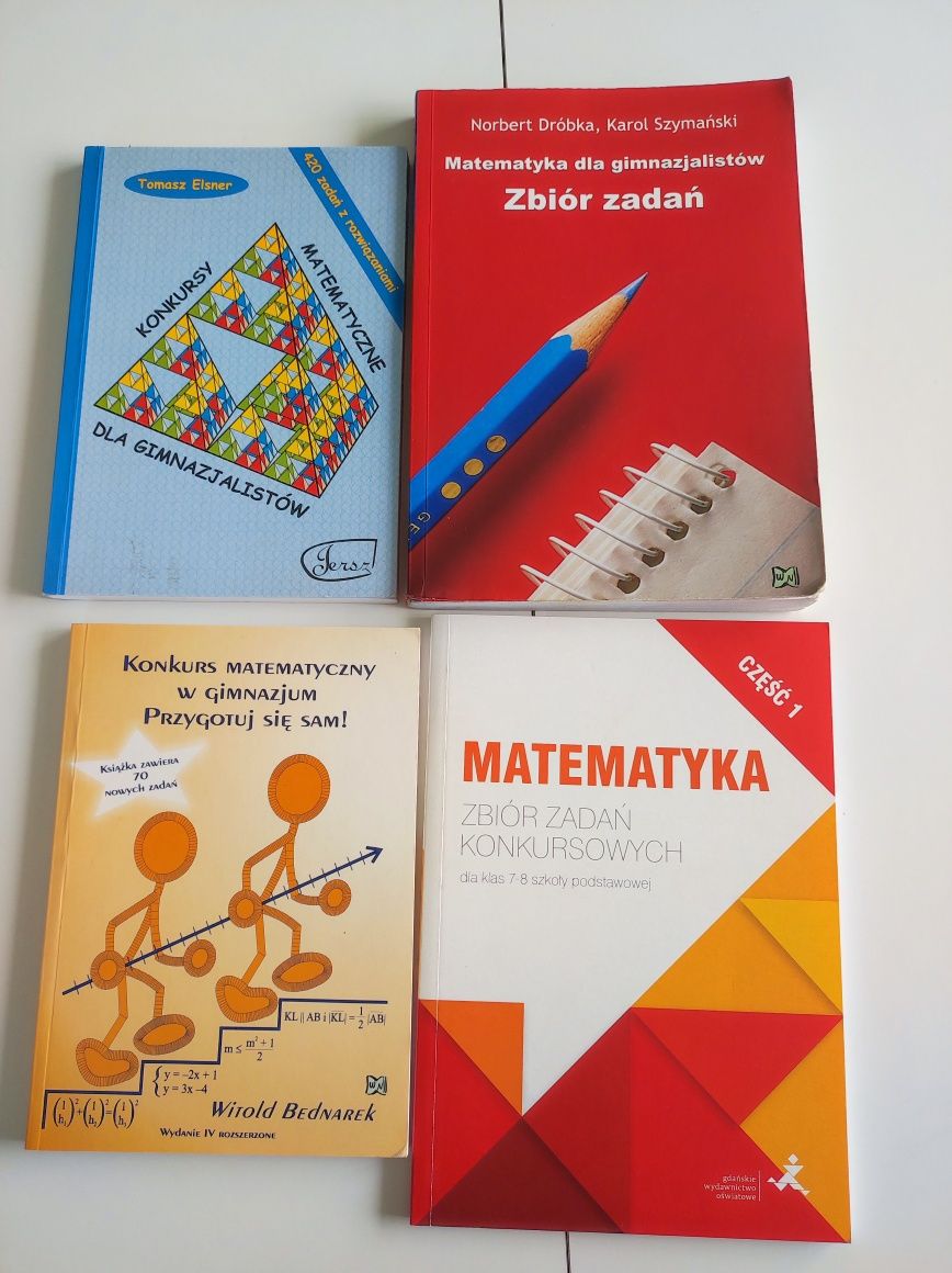 Zestaw książek konkursy matematyczne gimnazjum