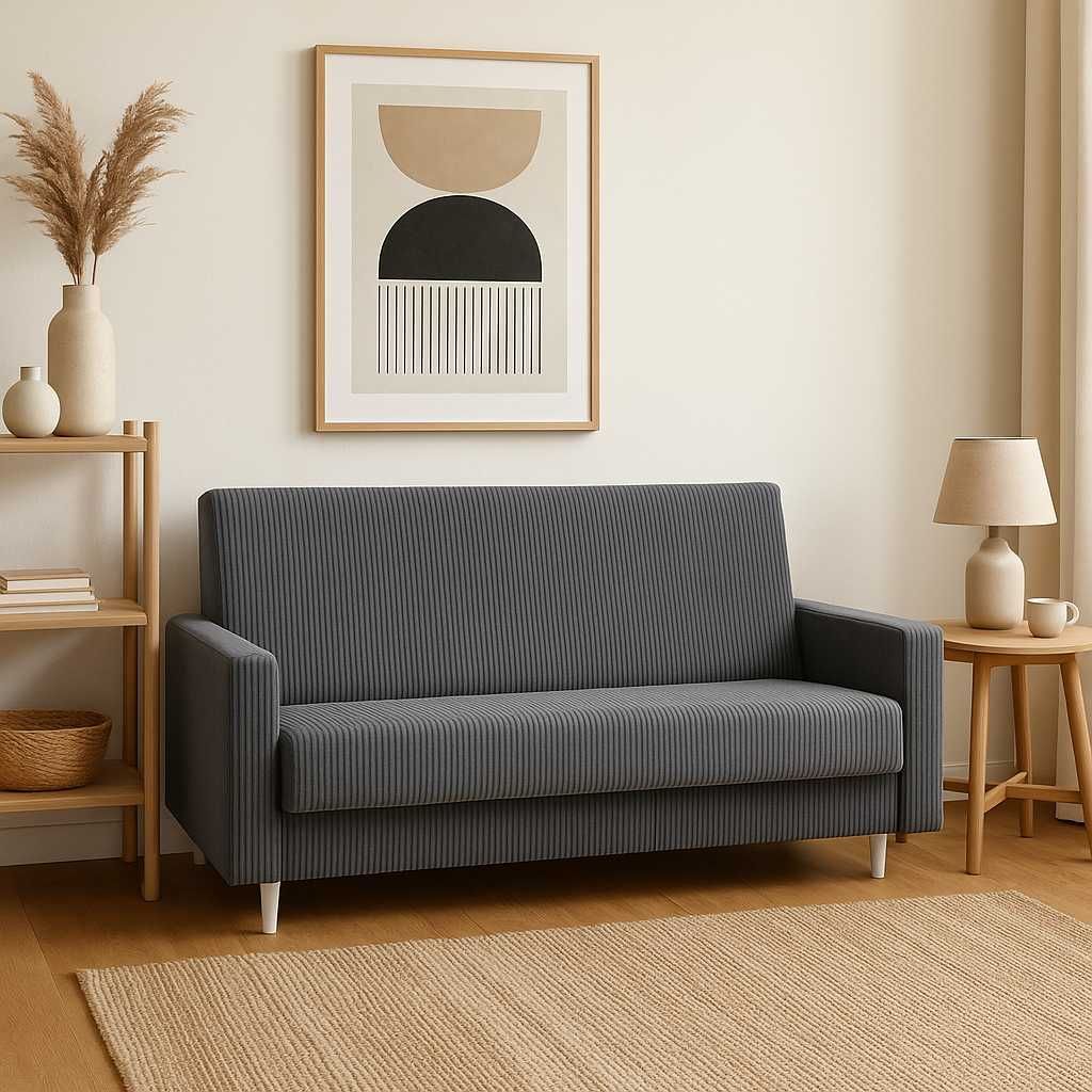 Wersalka rozkładana na bonelu kanapa sofa łóżko tapczan pojemnik salon
