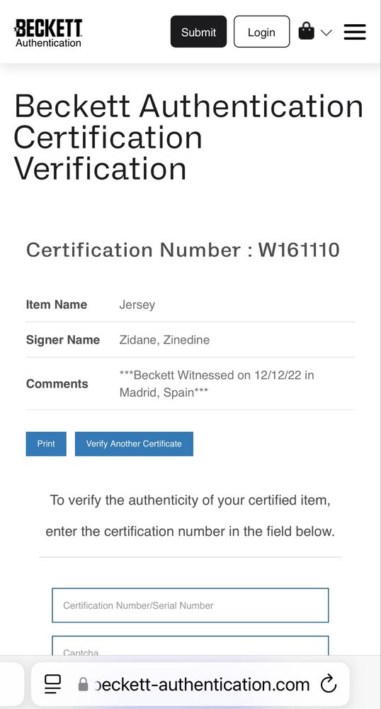 Футболка з оригінальним автографом Зінедіна Зідана (Zidane)