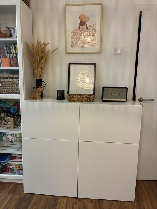 2 modulos brancos Ikea