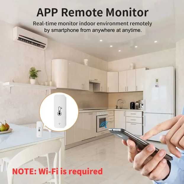 Czujnik temperatury i wilgotności - zdalny pomiar - WiFi - TH01